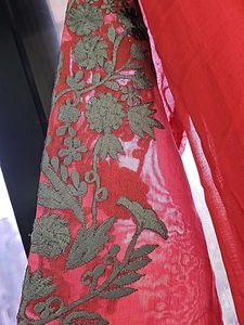 Beautiful Kurta Set With Embroidered Sleeves