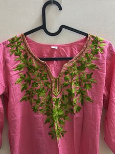 Kashidakari Machine Embroidery Kurti