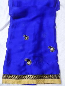 Blue Saree