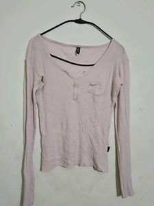 Pink Long Sleeve Top
