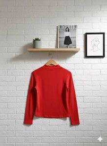 orange Long Sleeve Top
