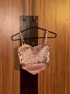 Satin Bustier Corset Top