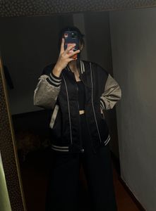 Harajuku Vintage Beige/Black UNISEX Bomber