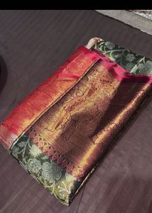 Golden Saree With Blouse