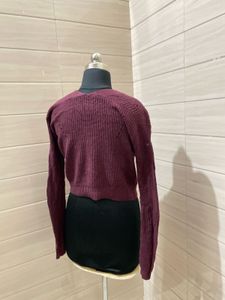 Abercrombie &amp; fitch  Chic Purple Knit Cardigan