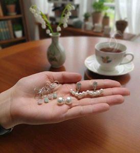 3 pairs of Pearl Earring Set