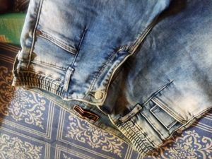 Light Wash Denim Joggers