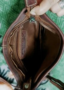 Rowallan Leather Crossbody Bag