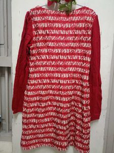 Red &amp; White Lace Dress Gorgeous 10/10