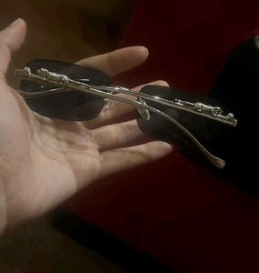 Rimless Rectangle Sunglasses