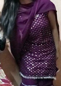 Purple Sharara Party wear