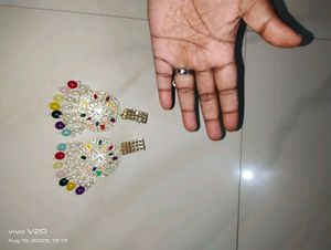 Statement Earrings &amp; Ring Set[Combo]🎉🎊