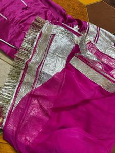 RAJPUTI POSHAK WITH BROAD BORDER LAFA WORK