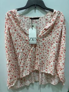 Zara Floral Shirt Size L