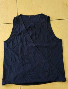 women new Navy Sleeveless Top