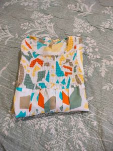 😍Printed Casual multi colour top