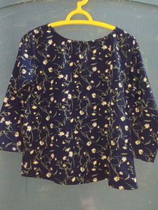 Blue Colour Floral Top💙