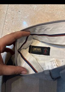 cantabil  grey formal pants