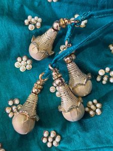 Teal Green Lehenga Choli And Duppatta