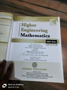 Higher Engineering Mathematics B.S. Grewal 44th Ed