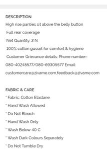 Zivame Antimicrobial High Rise Tummy Tuckers
