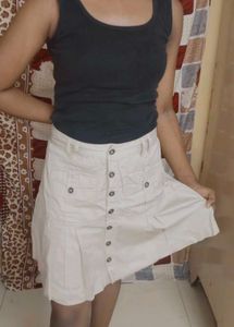 Cute Button-Down Mini Skirt