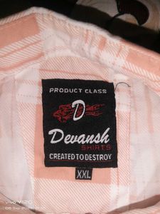 New Peach &amp; White Shirt