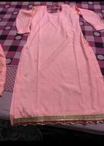 Elegant Peach Kurta