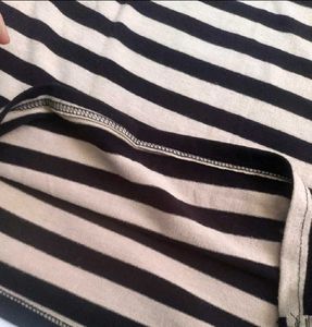 Striped Bodycon Dress Full Sleeves