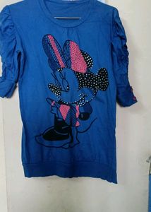 Blue Minnie Mouse Tee