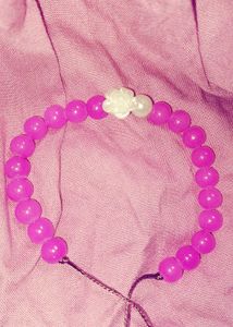 Pink Beaded Bracelet / Rakhi
