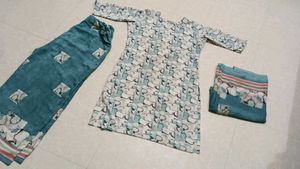 suite with dupatta salwar pooza