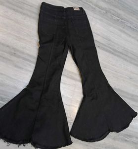 Black Flare Leg Jeans