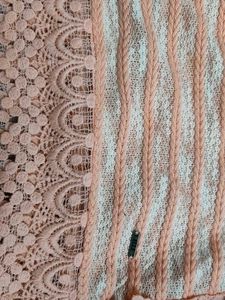 Peach Crochet Detail Tank Top