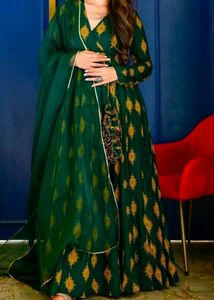 New Stunning Green Anarkali Suit 🍋‍🟩