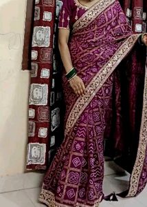 BANDHANI PRINTED SILK SAREE
