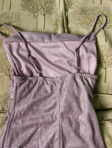 Mini Bodycon Party Cowl Neck Sparkle Dress