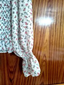 Floral Smocked Blouse