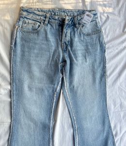 Bootcut Denim Jeans With Tag