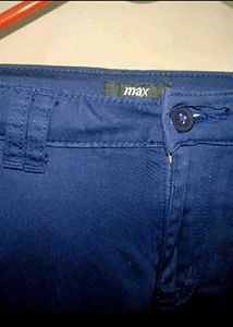 Women&#39;s MAX Navy Blue Trouser