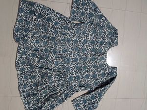 Floral Print Short Kurti