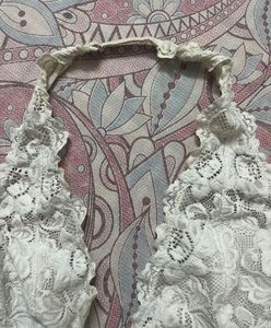 White Lace Halter Bralette