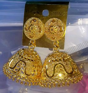 New Big Size Golden Jhumka