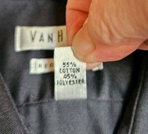 Van Heusen Men's Black Dress Shirt