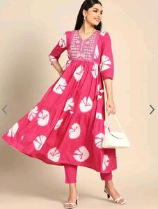 Anouk Pink Kurta Set