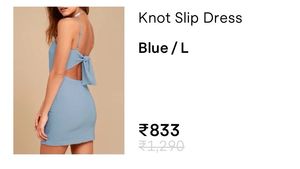 Backless Knot Slip dress (price dropped)