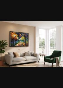 Colorful Park Oil Painting photo