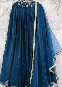 🌸Elegant Navy Blue Lehenga Choli Set 🌸