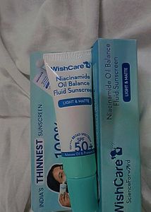 WishCare SPF 50+ Niacinamide Oil Balance Sunscreen