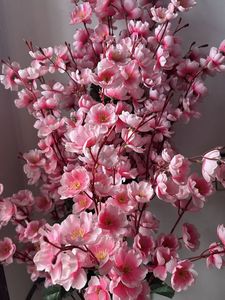 Artificial Plant with Pink Flowers